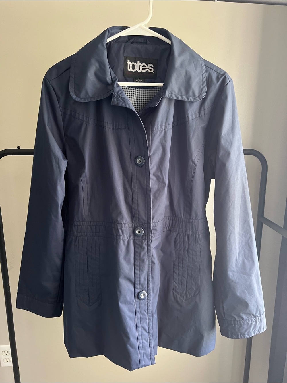 totes Navy Lightweight Trench Coat
